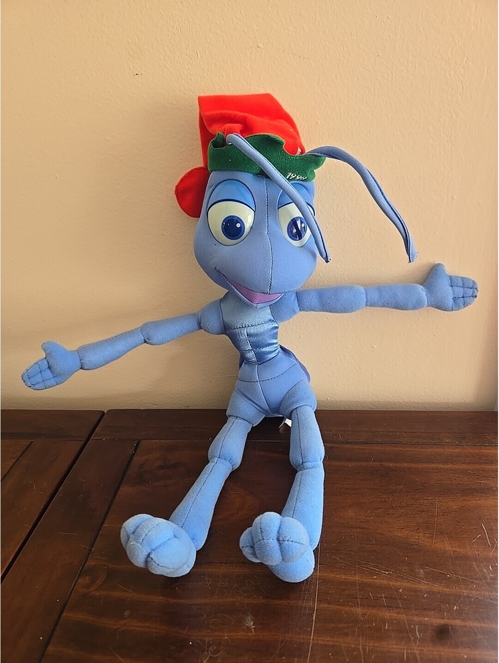 Vintage 21” BUGS LIFE Flik FlickSpecial Edition Plush Christmas Toy Disney 1998